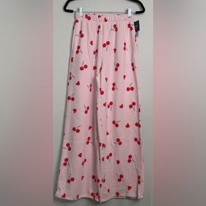 Grayson Threads Light Pink‎ Cherry Print Pajama Bottoms